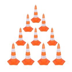 75 cm Kırılmaz Trafik Konisi 2,0 Kg (10 Adet)