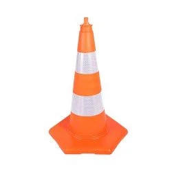 75 cm Kırılmaz Trafik Konisi 1,5 Kg (Çift Reflektifli)