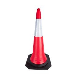 Trafik ve Reklam Konisi 100 cm 5,0 Kg (Kauçuk Tabanlı)