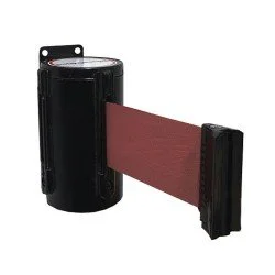 Duvar Tip Şerit Siyah Bariyer 5 Metre (Kırmızı Kumaş)