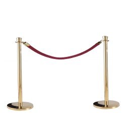 Pirinç Protokol Bariyeri Takım (2 Bariyer + 1 Zincir)