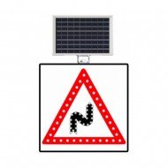 Güneş Enerjili (Solar) Ledli Sağa Devamlı Viraj 60x60 cm