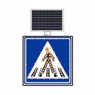 Güneş Enerjili (Solar) Ledli Mavi Yaya Geçidi 60x60 cm