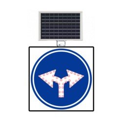 Güneş Enerjili (Solar) Ledli Her İki Yöne Levhası 60x60 cm