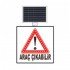 Güneş Enerjili (Solar) Ledli Dikkat Araç Çıkabilir Levhası 60x60 cm
