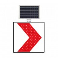 Güneş Enerjili (Solar) Ledli Sağa Tehlikeli Viraj Levhası 60x60 m