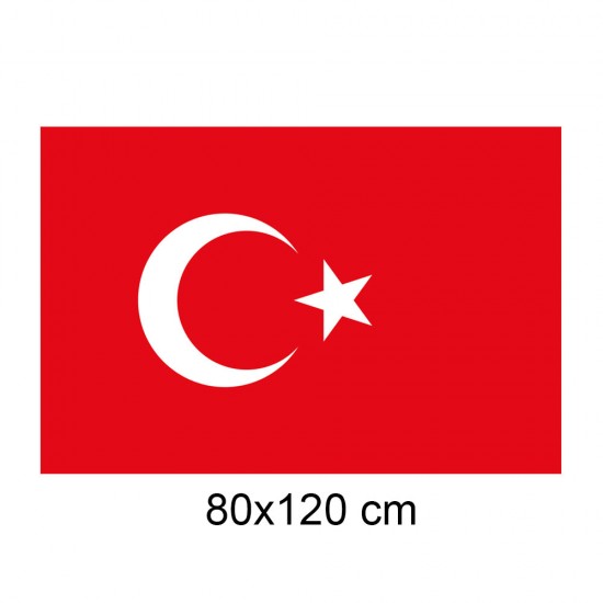 Bayrak Flama - Türk Bayrağı Alpaka (80x120 cm)