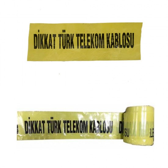 İkaz Şeridi - Türk Telekom İkaz Şeridi Bant 500 Metre (10 cm)