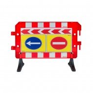 Plastik Trafik Bariyerleri Baskılı (Panel Bariyer)