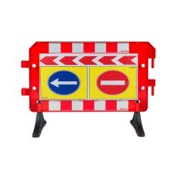 Plastik Trafik Bariyerleri Baskılı (Panel Bariyer)