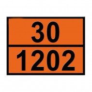 Tanker Fosforlu Yazı Levhası 30 1202 (Mazot - Motorin Tanker)