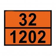 Tanker Fosforlu Yazı Levhası 32 1202 (Petrol Tanker)