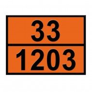 Tanker Fosforlu Yazı Levhası 33 1203 (Benzin - Petrol Tanker)