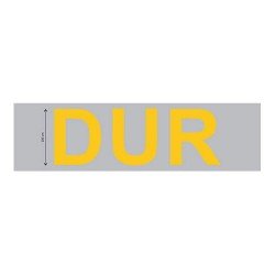 Yapışkanlı Zemin Uyarı İşareti (Dur)