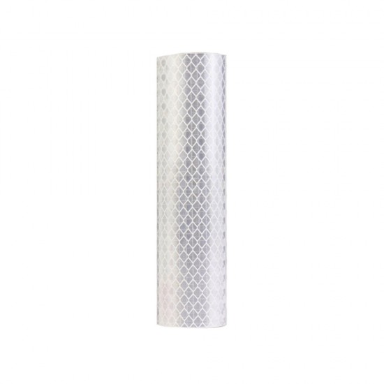 Reflektif Bantlar - Rulo PVC Prizmatik Reflektif Folyo Eko Beyaz (1.24x50 mt)