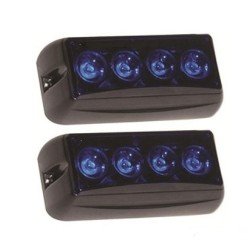 Panjur İkaz Lambası 4 Ledli Mavi (2 Adet)