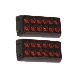 Panjur İkaz Lambası 12 Ledli Kırmızı (2 Adet)