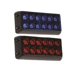 Panjur İkaz Lambası 12 Ledli Kırmızı Mavi (2 Adet)