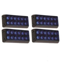 Panjur İkaz Lambası 12 Ledli Mavi (4 Adet)