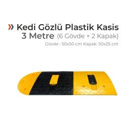 Kedi Gözlü Plastik Kasis Seti (3 Metre)