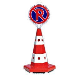 Kedi Gözlü Reklam Konisi 54 cm + Park Yapılmaz Tabela