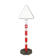 Dubalı Uyarı Dikme 60MM + Üçgen Tabela