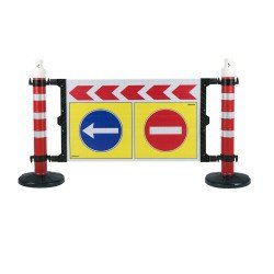 Dubalı Uyarı Bariyerleri Kauçuk Tabanlı (Baskılı)