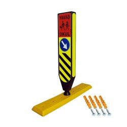 Tabanlı Esnek Refüj Başı Tabelası