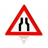 Her İki Taraftan Daralan Yol Uyarı Levhası