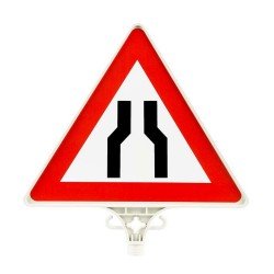 Her İki Taraftan Daralan Yol Uyarı Levhası