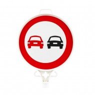 Öndeki Taşıtı Geçmek Yasaktır Uyarı Levhası (Tek Yönlü)