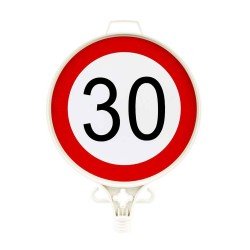 Azami Hız Sınırlaması 30 KM Uyarı Levhası (Tek Yönlü)