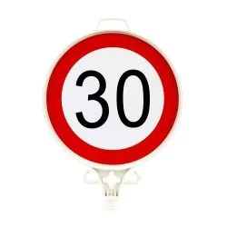 Azami Hız Sınırlaması 30 KM Uyarı Levhası (Tek Yönlü)