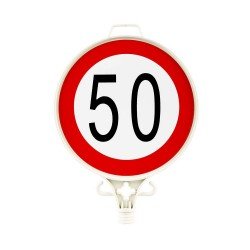 Azami Hız Sınırlaması 50 KM Uyarı Levhası (Tek Yönlü)