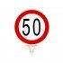 Azami Hız Sınırlaması 50 KM Uyarı Levhası (Tek Yönlü)