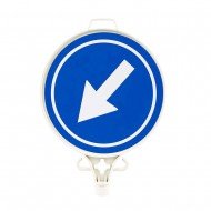 Soldan Gidiniz Yön Uyarı Levhası (Tek Yönlü)