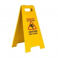 Kaygan Zemin Uyarı Levhası - Baskılı