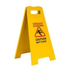 Kaygan Zemin Uyarı Levhası - Baskılı
