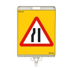 Dikdörtgen Levha Soldan Daralan Yol