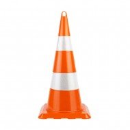 75'lik Kırılmaz Trafik Konisi (Çift Reflektifli)