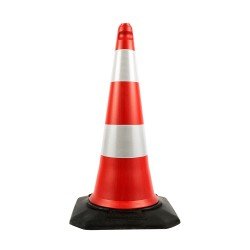 75 cm Şişirme Trafik Konisi (Çift Reflektifli)