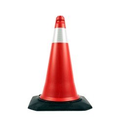 50 cm Şişirme Trafik Konisi (Tek Reflektifli)