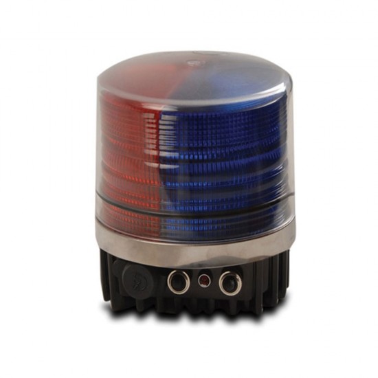 Silindirik İkaz Lambaları - Mıknatıslı Beacon Lamba - Vertex  104 (Kırmızı-Mavi)