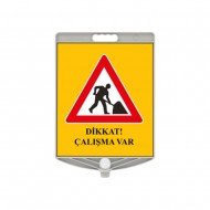Dikkat Çalışma Var 340X400mm Ppc Uyarı Levhası