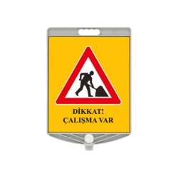 Dikkat Çalışma Var 340X400mm Ppc Uyarı Levhası