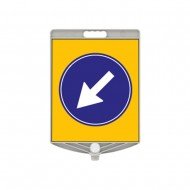 Soldan Gidiniz 340X400mm Ppc Uyarı Levhası