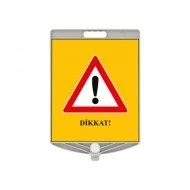 Dikkat Uyarı Tabelası 340X400mm Ppc Uyarı Levhası
