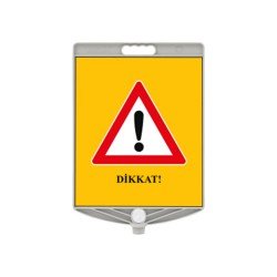 Dikkat Uyarı Tabelası 340X400mm Ppc Uyarı Levhası