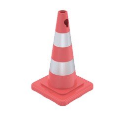 500mm Pvc Trafik Konisi - Çift Reflektifli