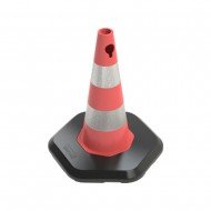500mm Pvc Trafik Konisi- Pvc Ağırlıklı - Çift Reflektifli